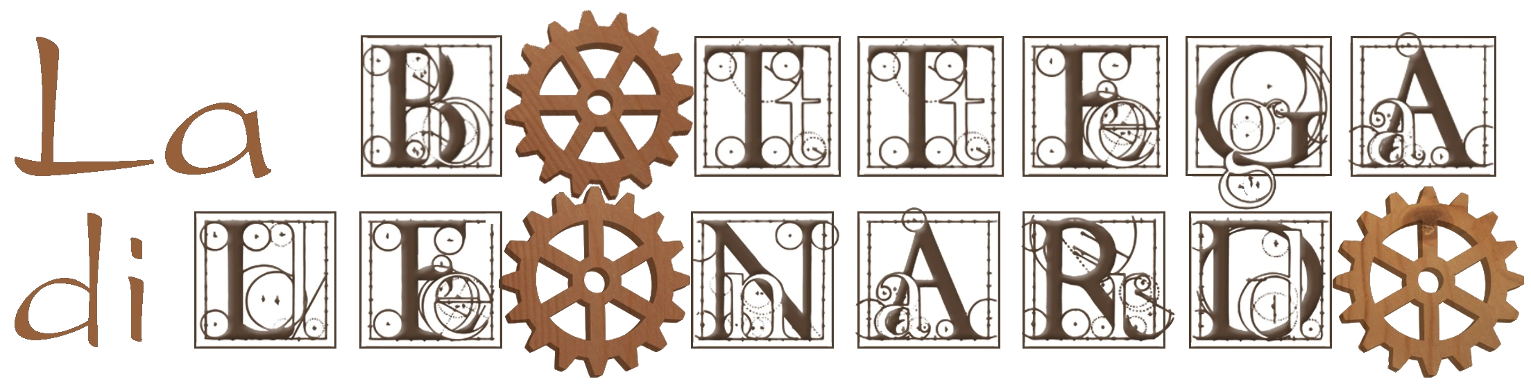Bottega di Leonardo Milano: il logo della migliore escape room storica, ideale per gruppi numerosi, eventi aziendali e corsi di formazione
